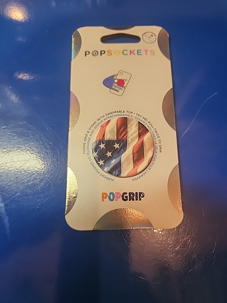 PopSockets Phone Grip Stand American Flag POPGRIP Popsocket