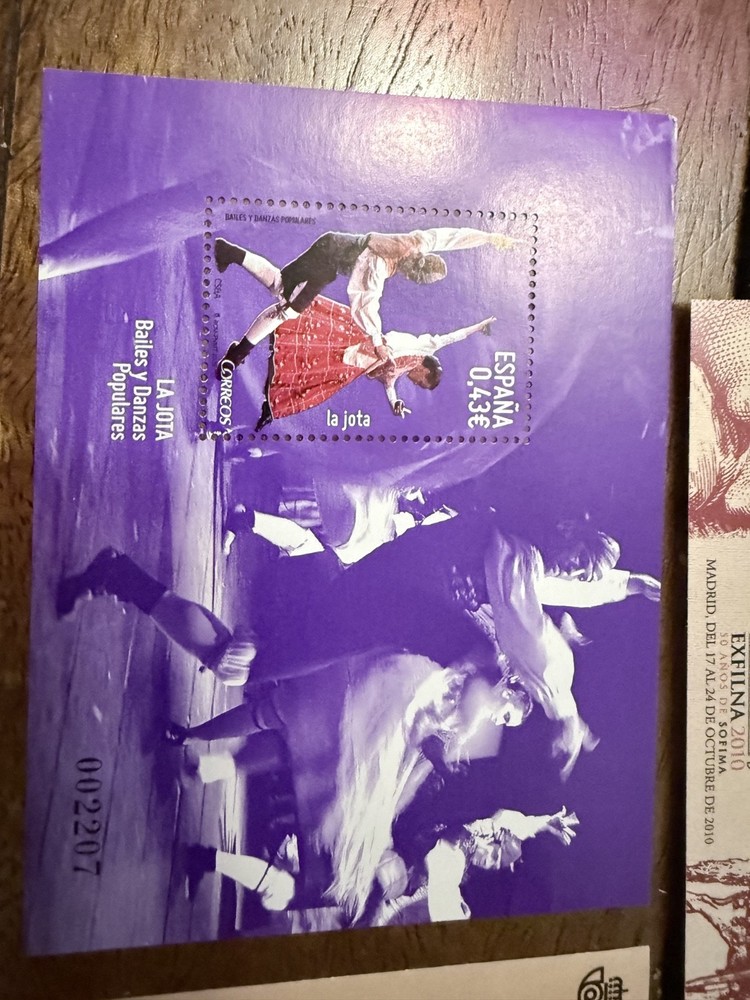 Spanish stamps 7 random mini sheets