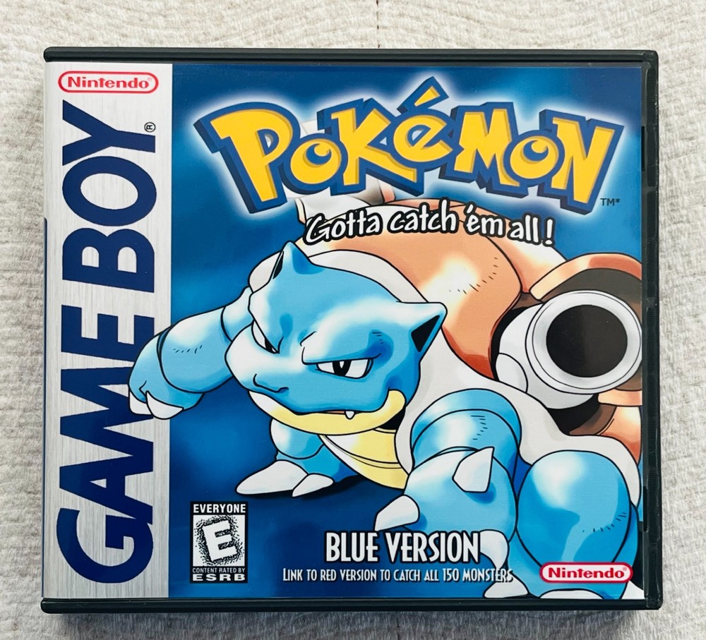 Pokemon Blue Version CASE ONLY Game Boy Box Pokémon Nintendo DS Case Sized