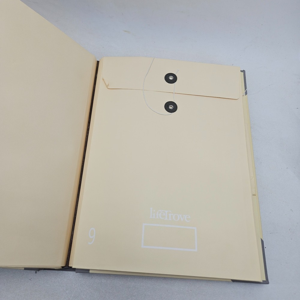 The Life Trove Document Organizer Binder for Important Documents Yellow Beige