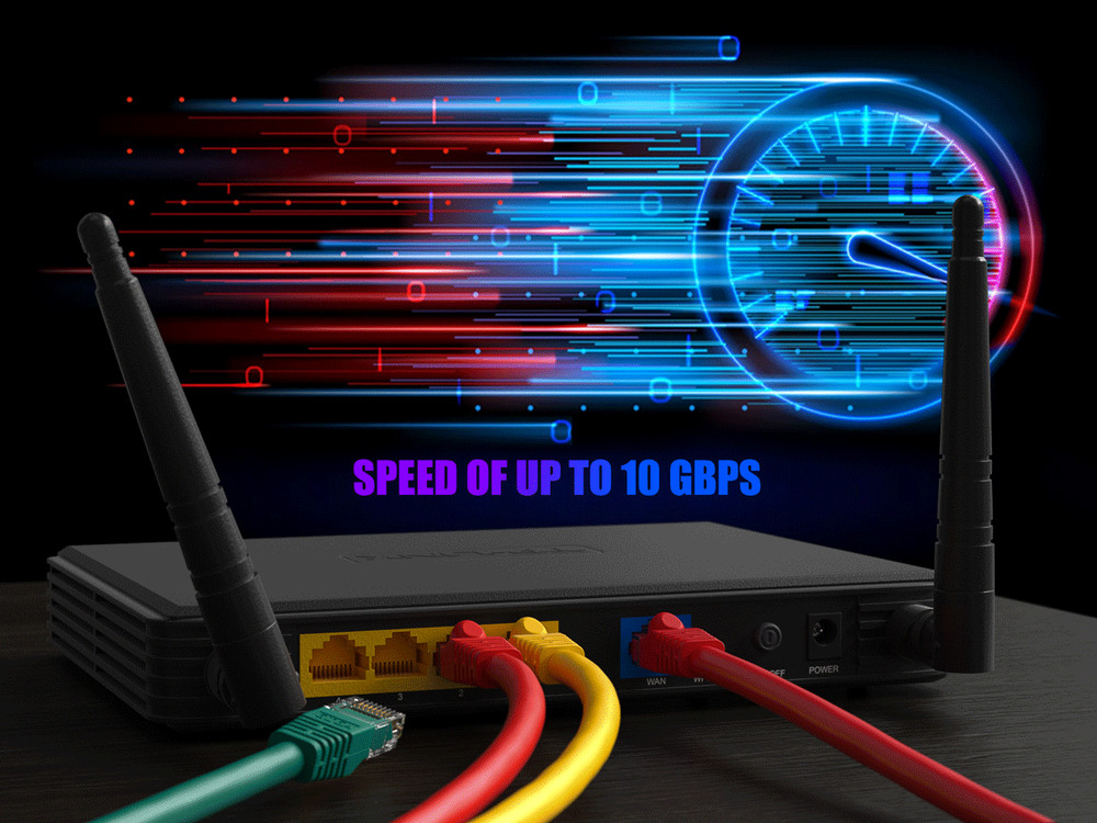 20ft Cat6 UTP Ethernet Network Patch Cable Snagless 24AWG Bare Copper, Red