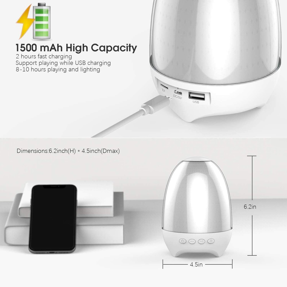 Night Light Bluetooth Speaker