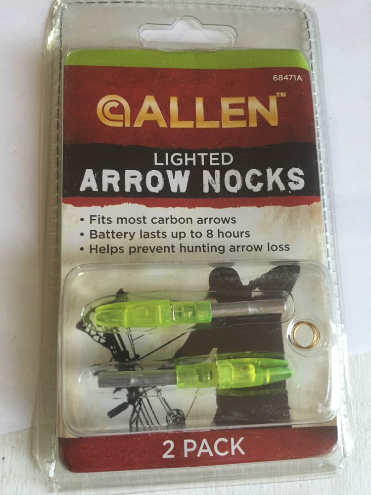 allen lighted arrow nocks 2 pack #68471A