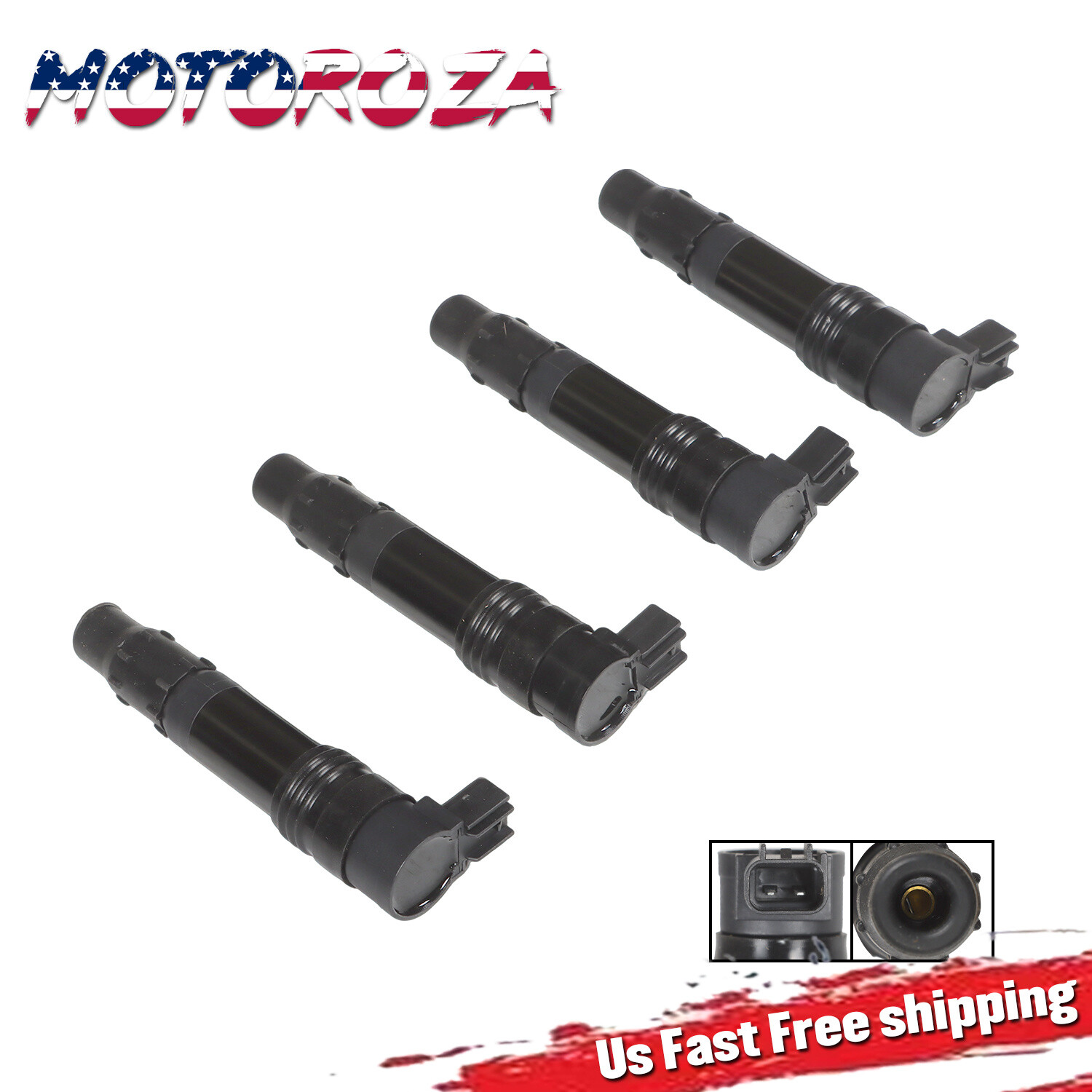 4-PACK IGNITION COIL FOR SUZUKI GSX-R1000 GSXR 1000 GSXR1000 (2001-2008) US