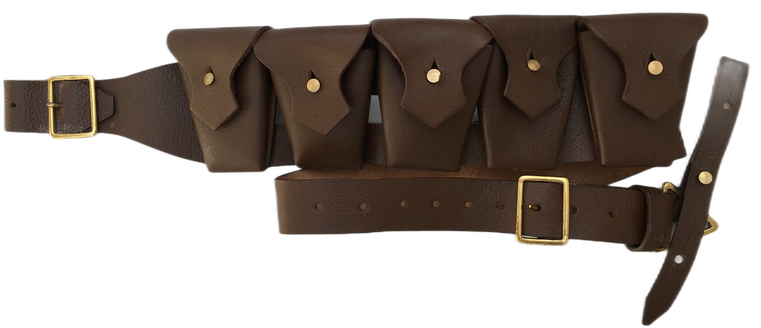 British P-1903 Leather Five Pocket Bandolier (Pebble Leather)