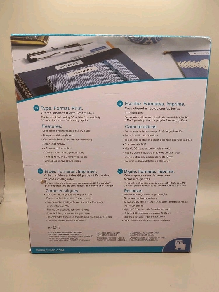 DYMO LabelManager 280 Rechargeable Portable Label Maker - PC/Mac Connectable