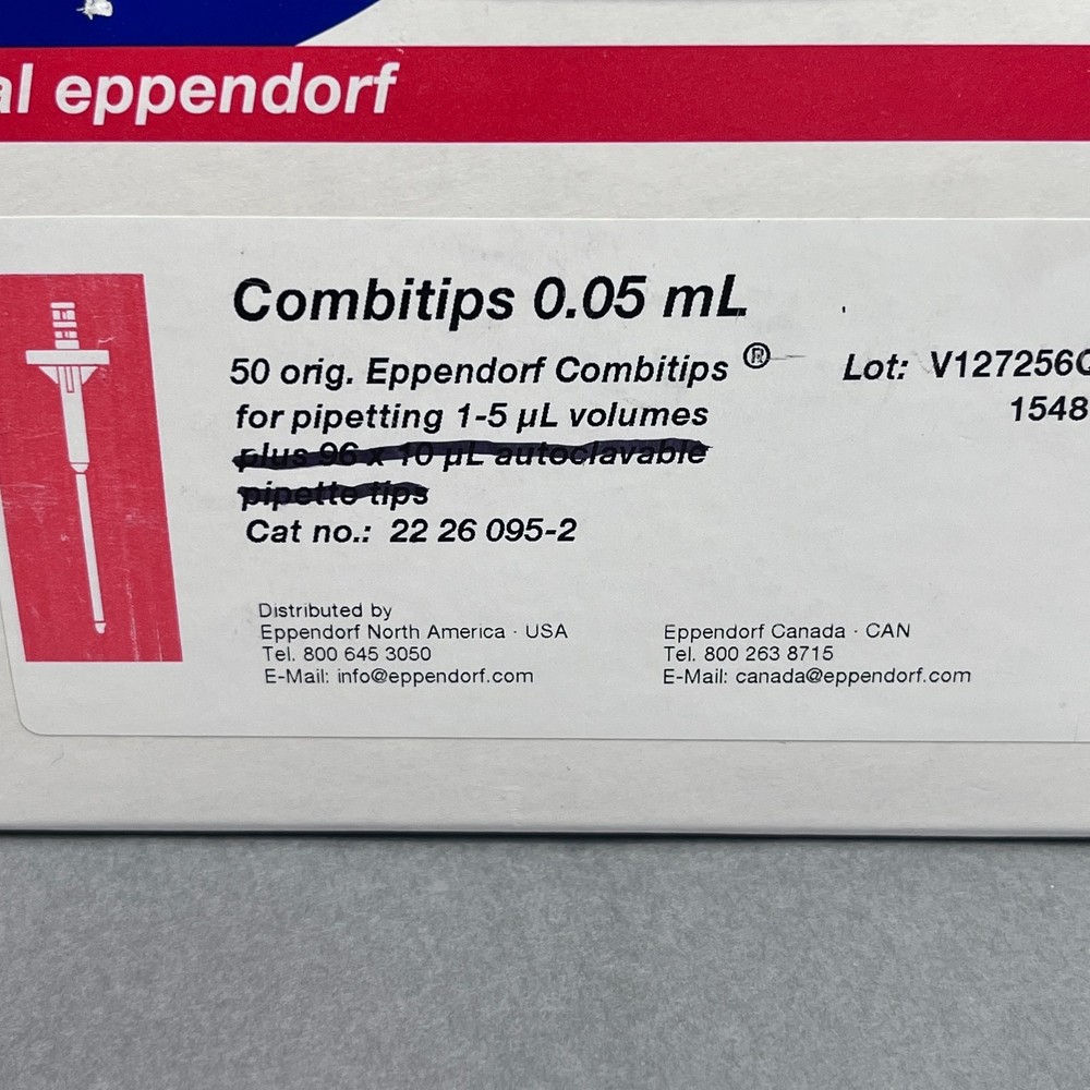 Eppendorf Pipette Tips Combitips 0.05 ml Box of 50 Tips
