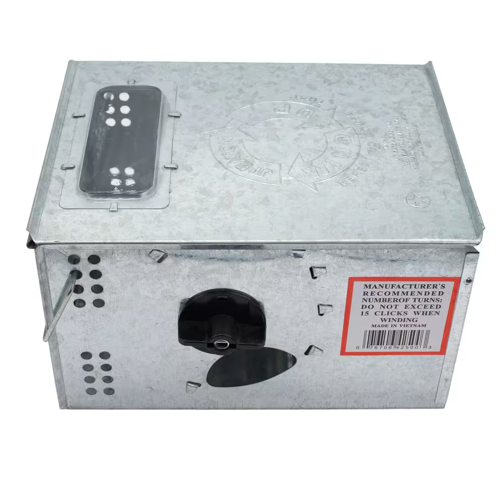 Wind-Up Live Multiple Catch Mouse Trap with Clear Inspection Window (12-Pack)