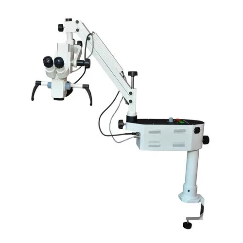 Surgical ENT Microscope with 3 step Magnifications - White Colour