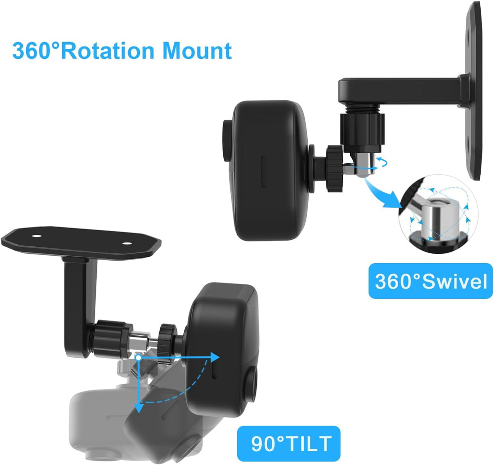 2 Pack Wall Mount Bracket for Blink Outdoor 4/3 XT XT2 Mini Adjustable