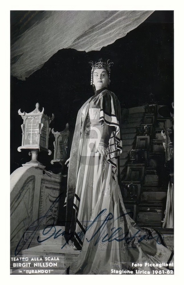 Birgit Nilsson #2 Signed Autograph Photo Postcard COPY