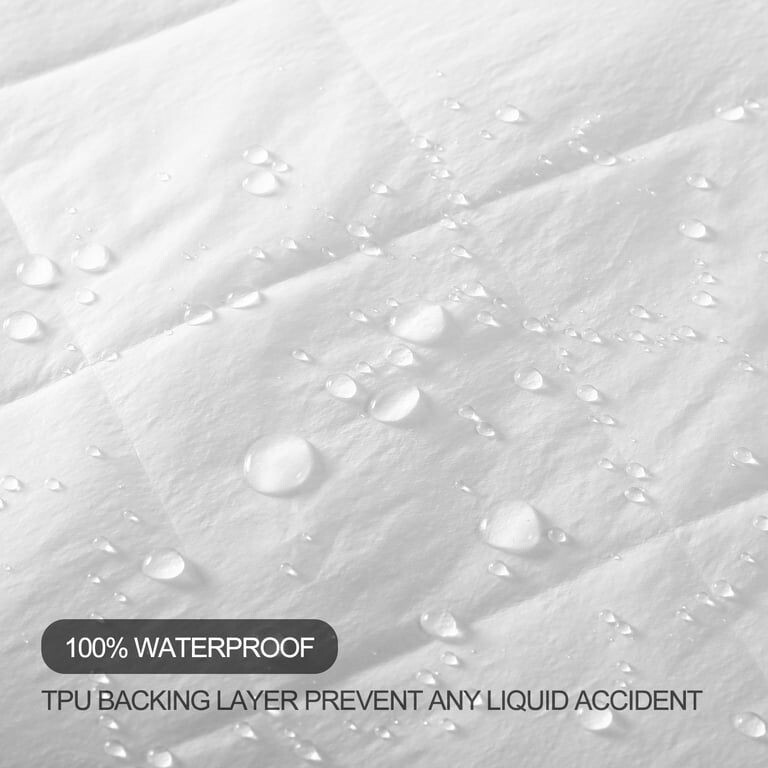 100% Waterproof Mattress Protector Quilted Mattress Pad Cover Breathable Fitted