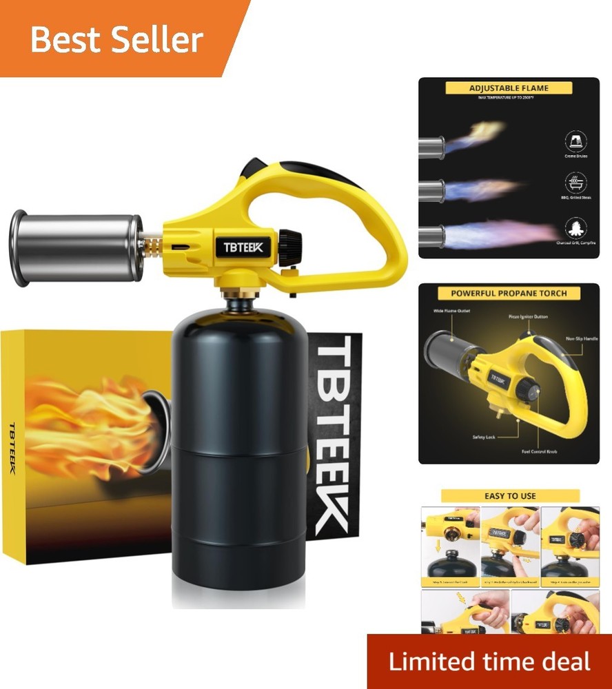 Versatile Sous Vide Cooking Torch with Safety Lock - Ultimate BBQ & Baking Tool