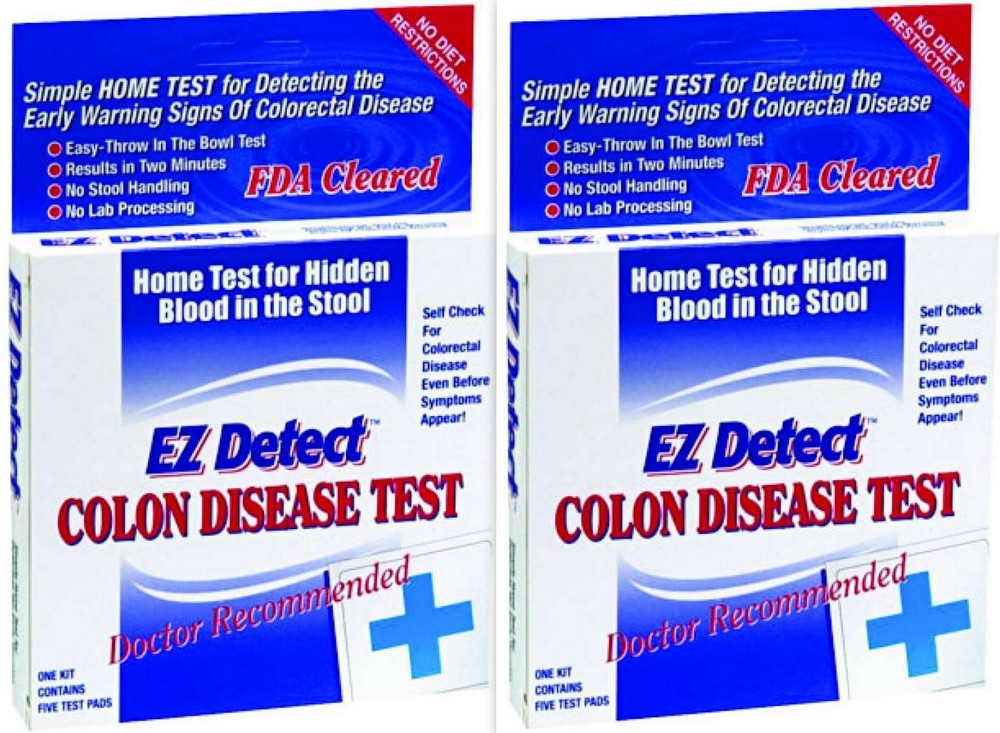 EZ Detect Colon Disease Home Test 5 tests / box ( 2 BOXES ) ^