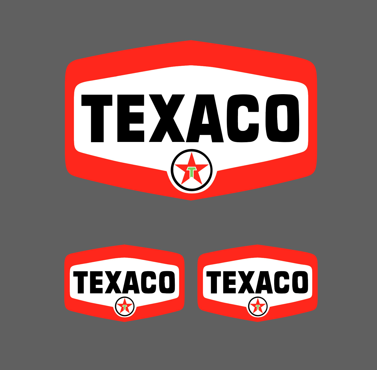 5" Texaco Shield Gasoline Gas and Oil Sticker Decal New - 3 for 1