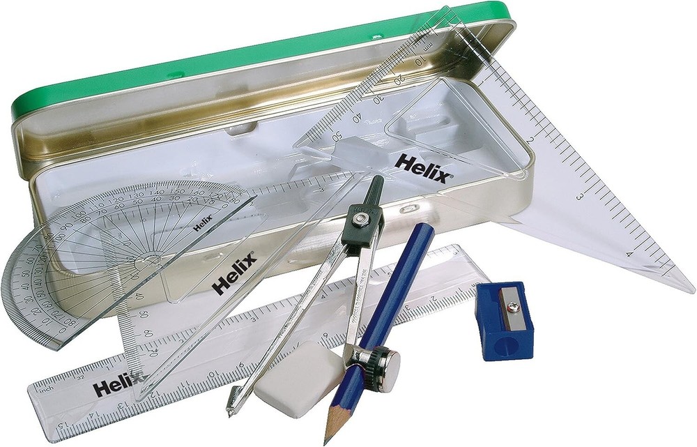 Helix Irish Tin Maths / Geometry Set