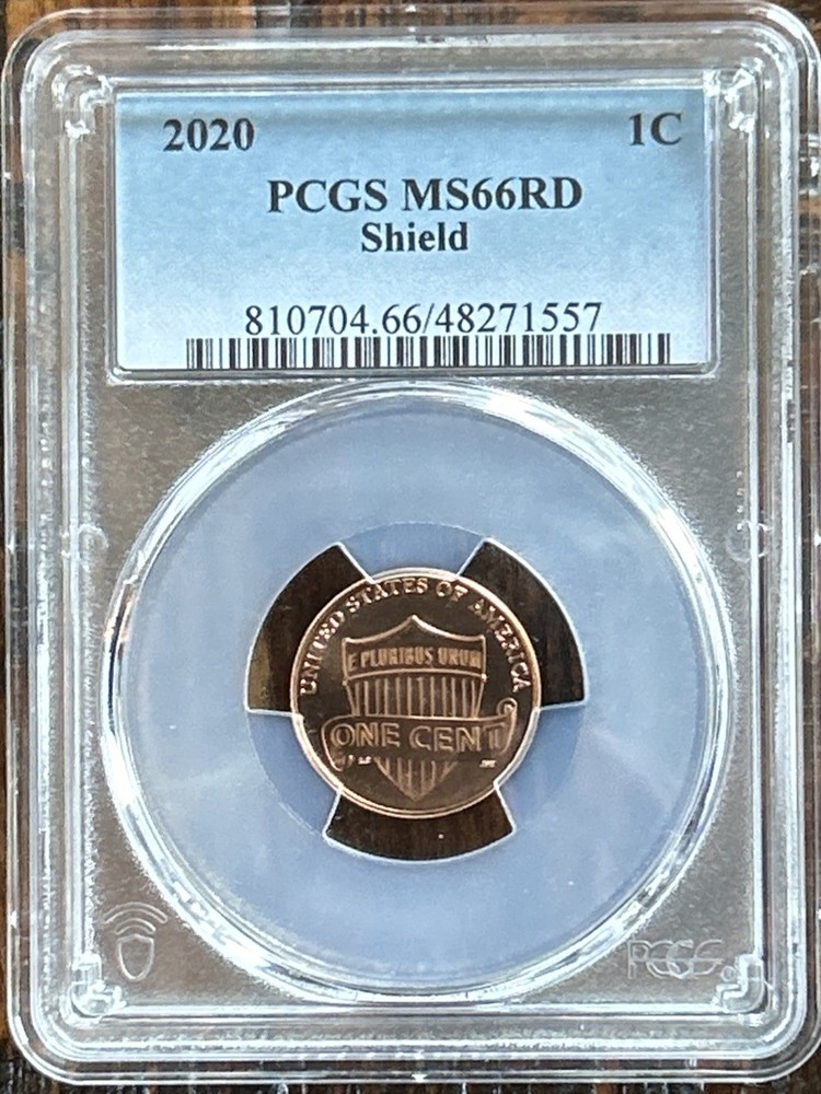 2020 1C PCGS MS66RD - Shield