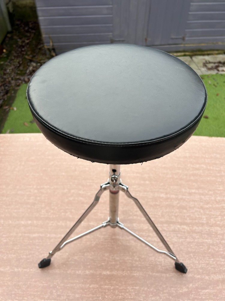 STAGG Drum Stool | Chrome | Adjustable height | Padded seat |