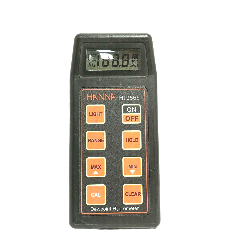 HANNA INSTRUMENTS MODEL: HI9565 DEWPOINT HYGROMETER USED.