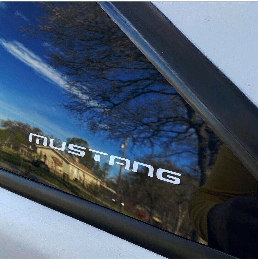 79-93 fox mustang quarter window sticker decals 4 pack !