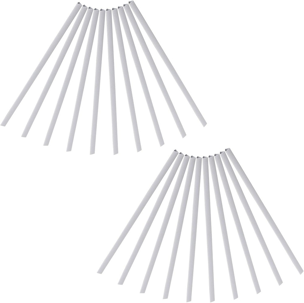 10Mm Binding Bars, 20 Pcs Plastic Binding Bars Slide Grip 70 Sheets Capacity A4