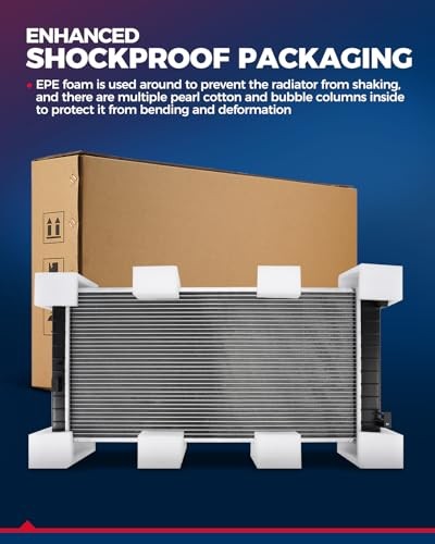 CU2739 Car Engine Radiator, Compatible with 2004-2009 Durango, 2007-2009 Aspen
