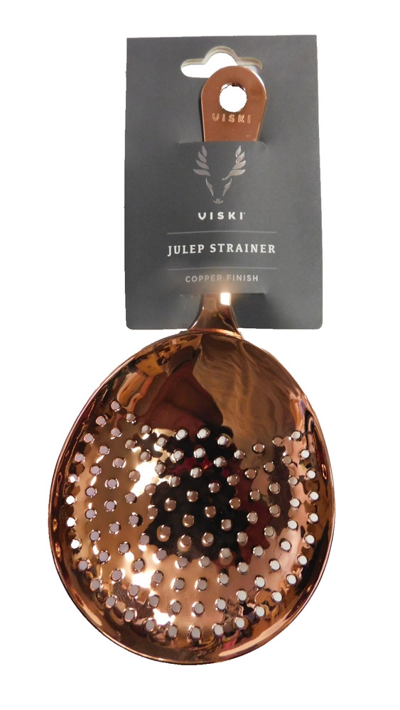 Viski Summit Copper  Finish Julep Strainer, Bartender, Home