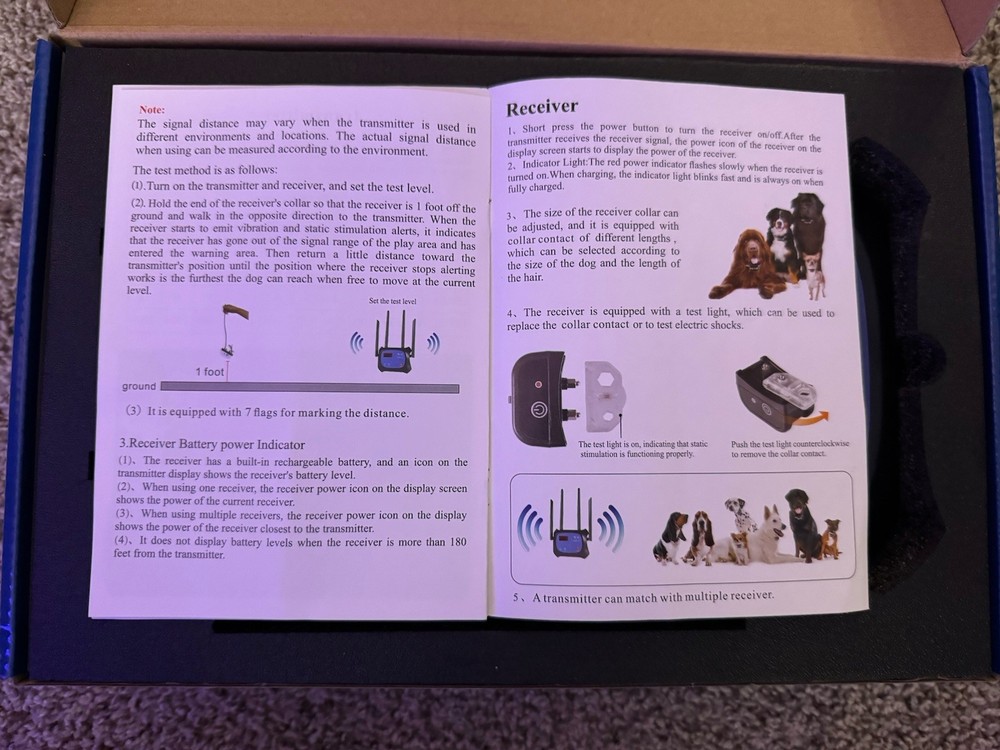 Wireless Dog Fence Model S10 Electronic Pet Containment System