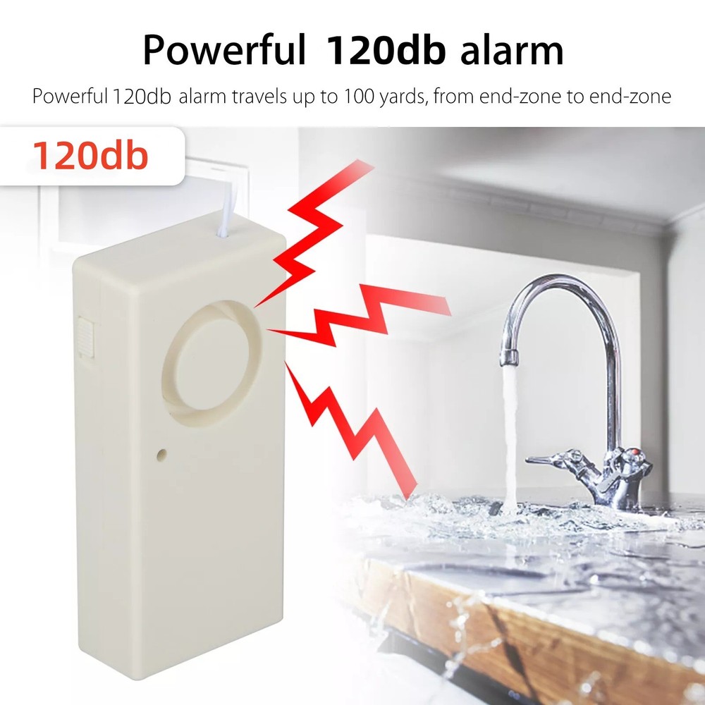 Easy To Remove Water Leak Alarm Flood Level Overflow Detector Sensor