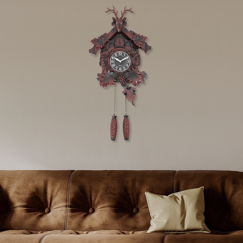 Retro deer head wall clock without dry battery,Wall Clock,Retro Large Wall Clock