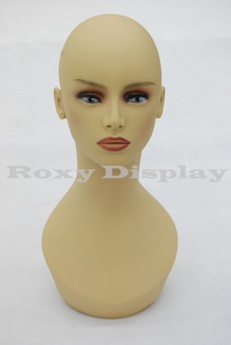 2PCS Female Mannequin Head Bust Wig Hat Jewelry Display #MD-HelenF3 X2