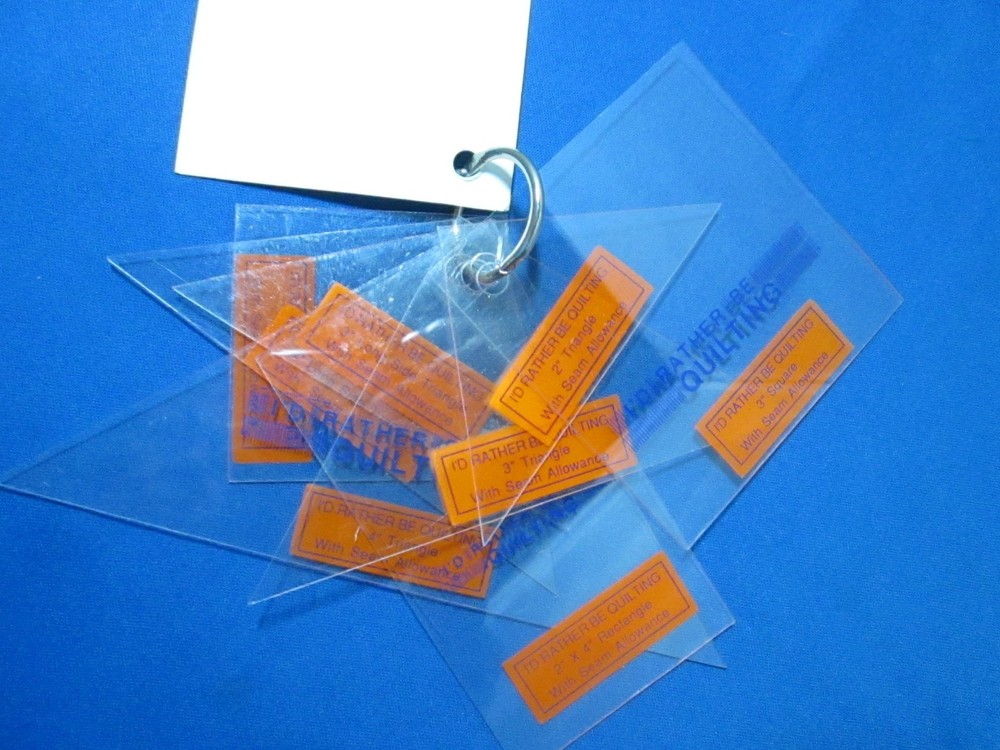 I'd Rather Be Quilting Precision 8 Triangles Blocks Templates