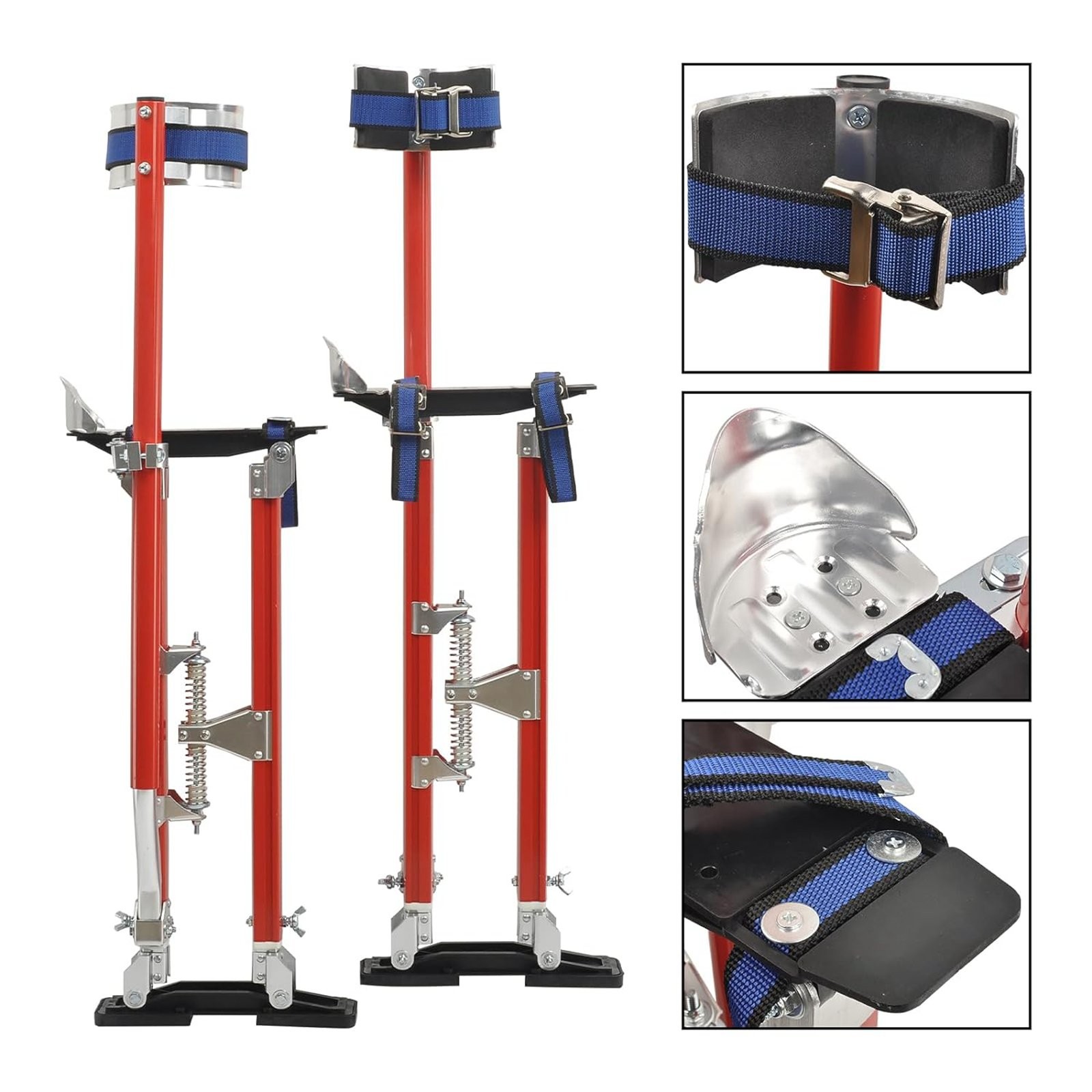 Drywall Stilts 24''-40''Inch Red Aluminum Tool Stilt For Painting Painter Taping