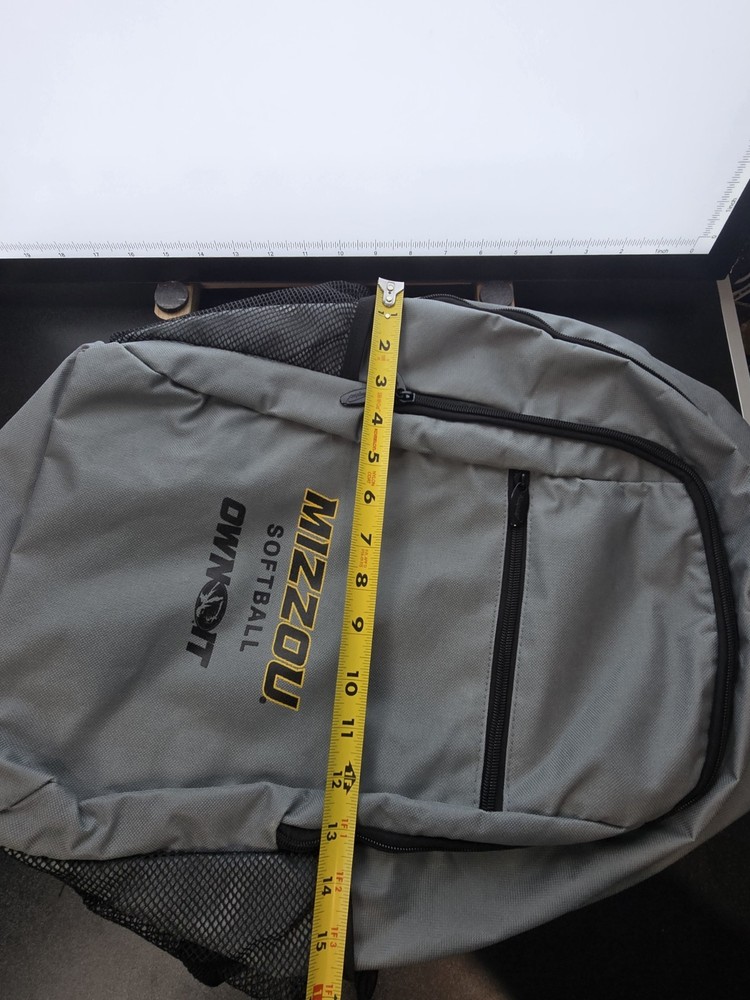 Mizzou Softball Backpack Grey Own It