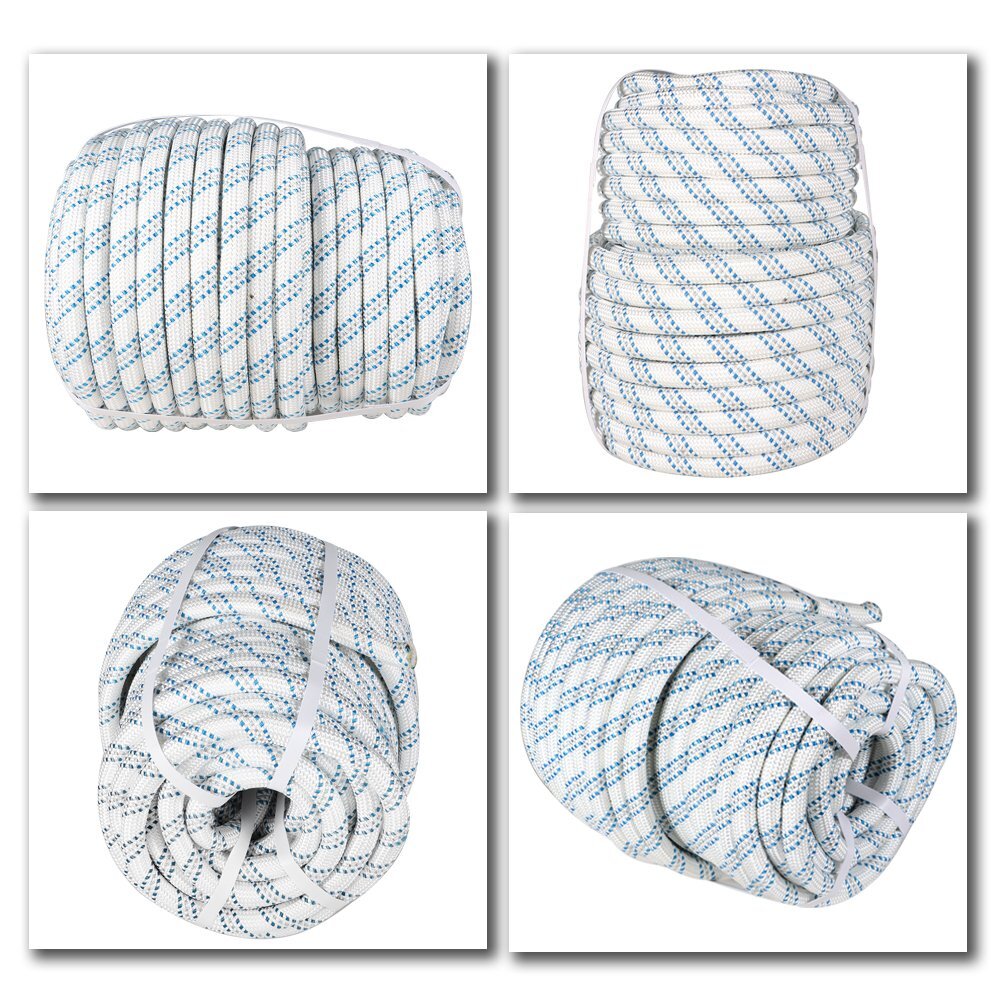 5/8" x 150' Double Braid Nylon Polyester Arborist Bull Rope Pulling Rigging Line