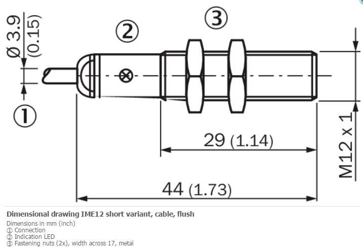 SICK IME12-04BPSZW6K Cylindrical thread design PNP,New✦Kd