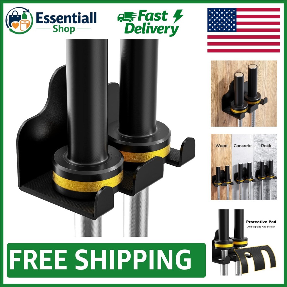 Multi-Purpose Barbell Hanger - Efficient Space Saver for Gym Equipment Storage