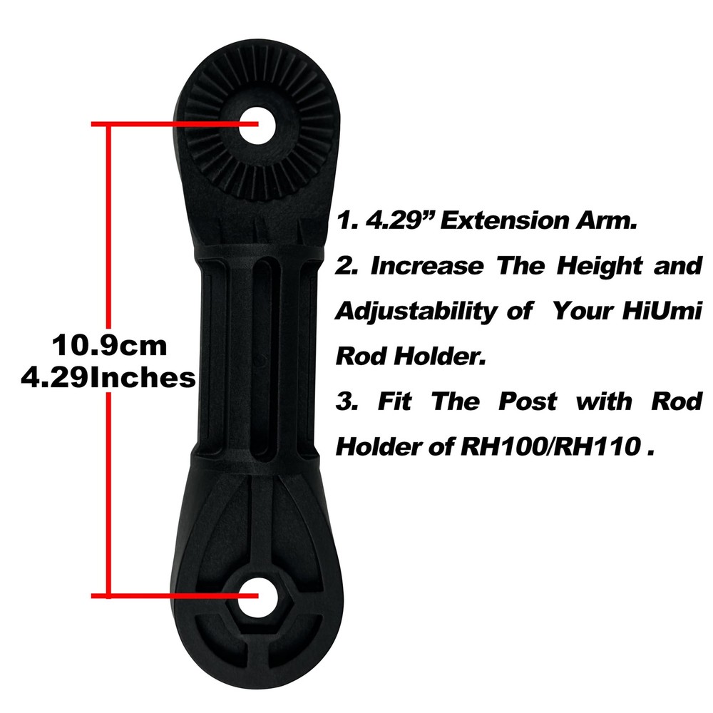 2 Pack Fishing Rod Holder with Track Standard, 2Pack Extender