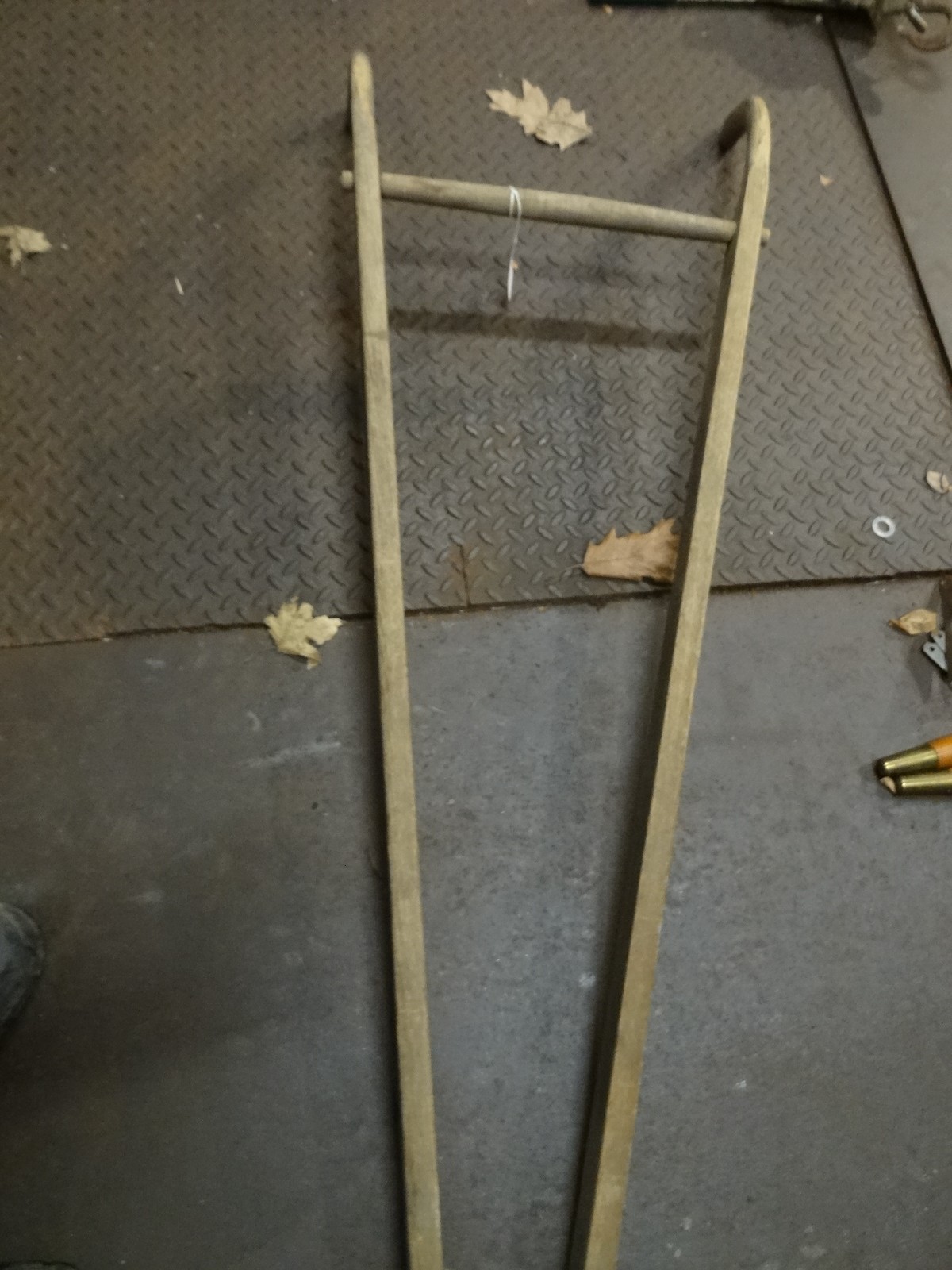 Planet Jr curved wooden handle for wheel hoe replacement part