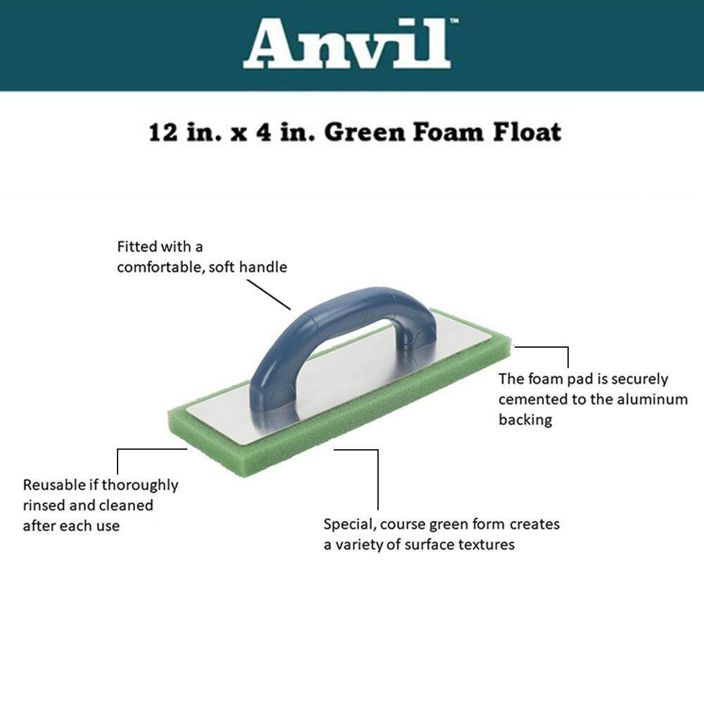 12 In. X 4 In. Green Foam Hand Float