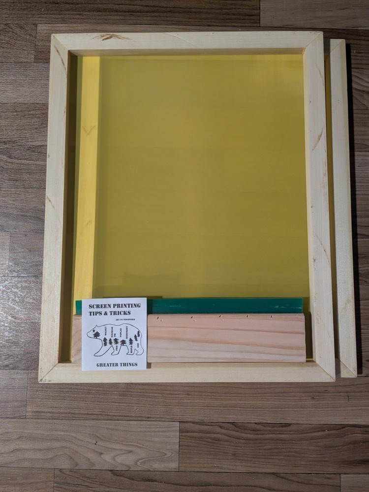 Screen Printing Frame 19 & 3/4 by 16 (2) 200 Mesh and Squeegee
