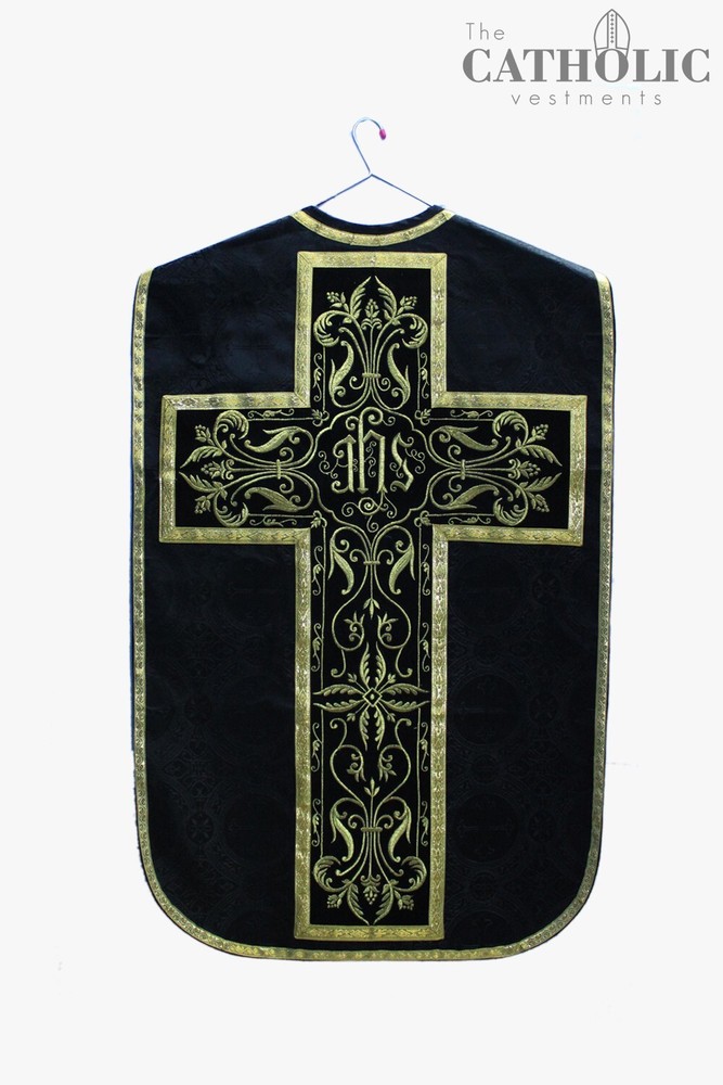 Fiddleback Vestment & Mass Sets - Black