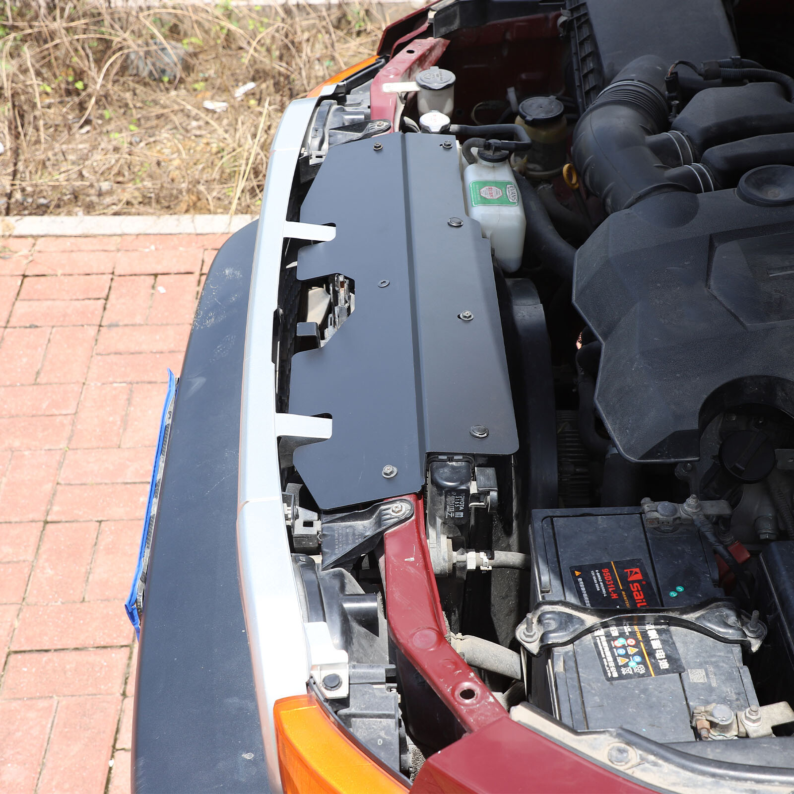 Aluminum Alloy Radiator Cooling Plate Black For Toyota FJ Cruiser 2007-2021 1PCS