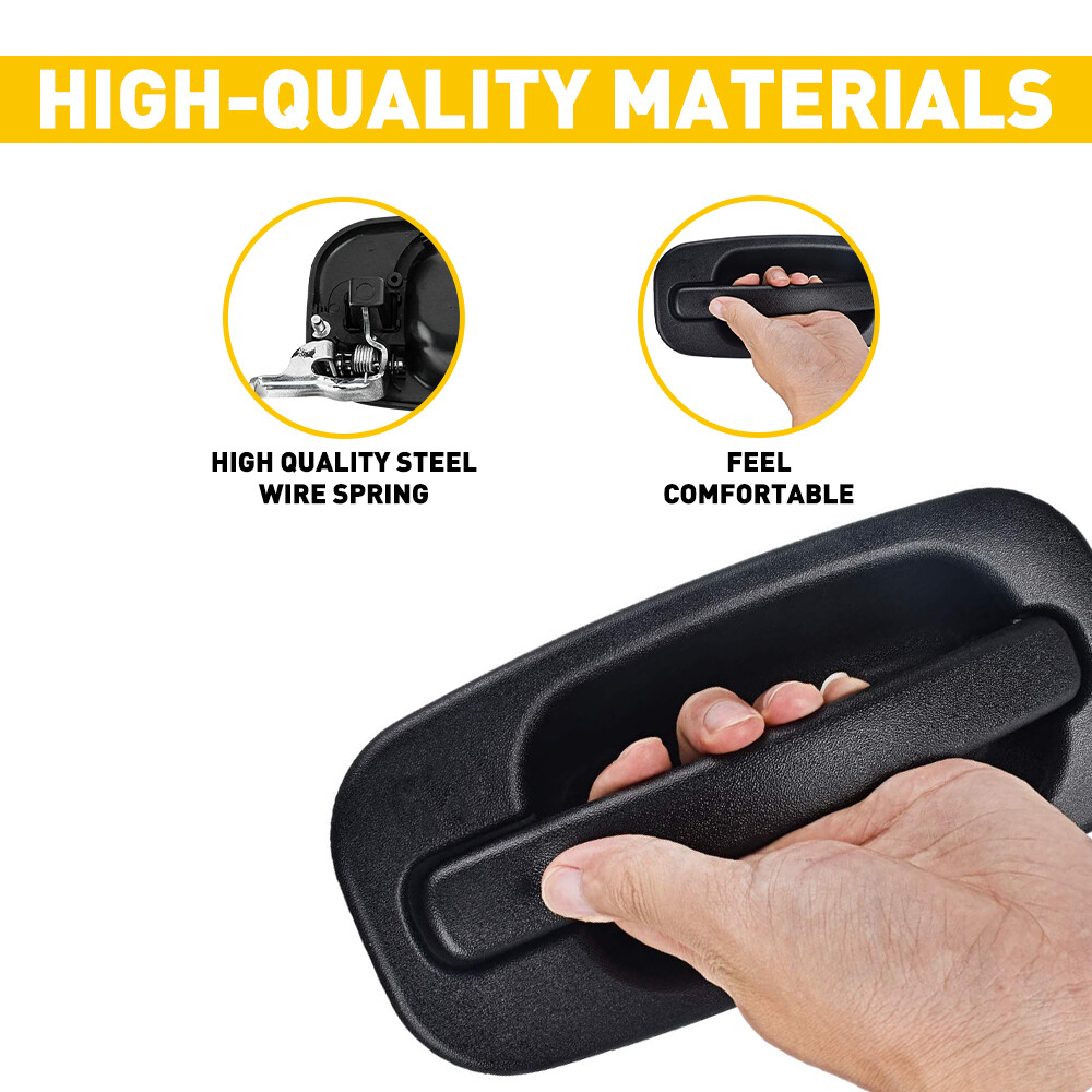 Right Passenger Side Rear Outside Outer Exterior Door Handle for GMC Sierra