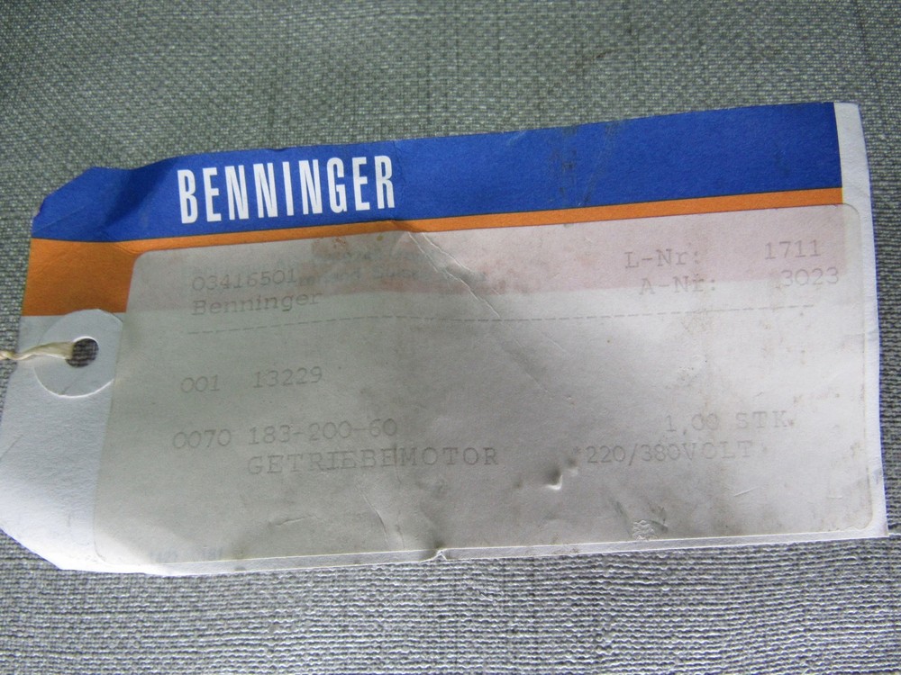 Fritzsche Motor 785 D-2504 220/380 Volt