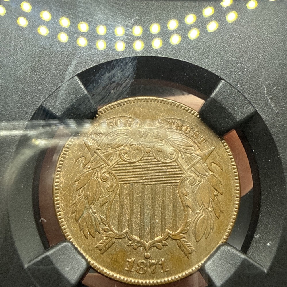 1870 2C NGC MS63BN - Two Cent - Slightly Better Date VAULTBOX SERIES 8