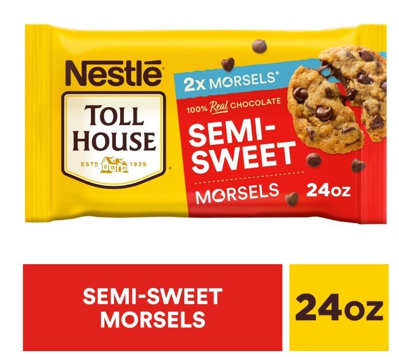 Semi Sweet Chocolate Regular Baking Chips, 24 oz Bag