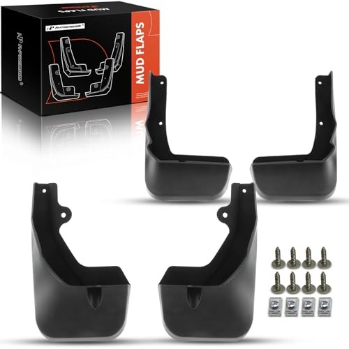 Set of 4PCS Mud Flaps Splash Guards Mudguards Mudflaps with Hardware Kits