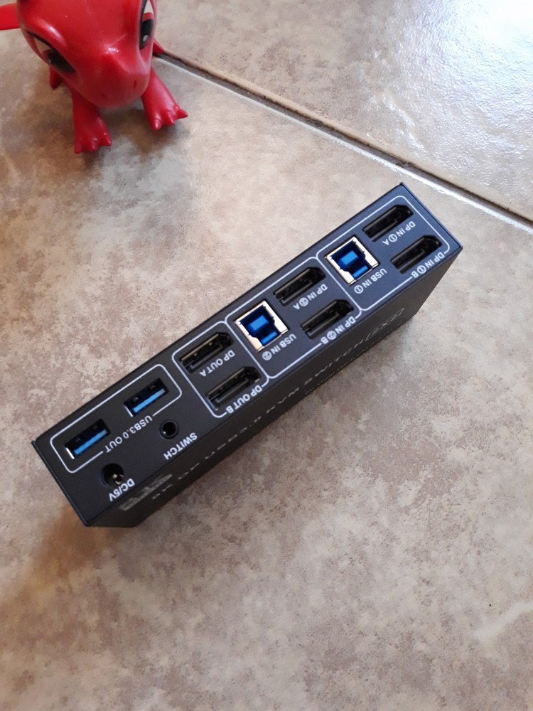 8K Display Port USB 3.0 KVM Switch 2.2 . HD Video Processor--UNIT ONLY--