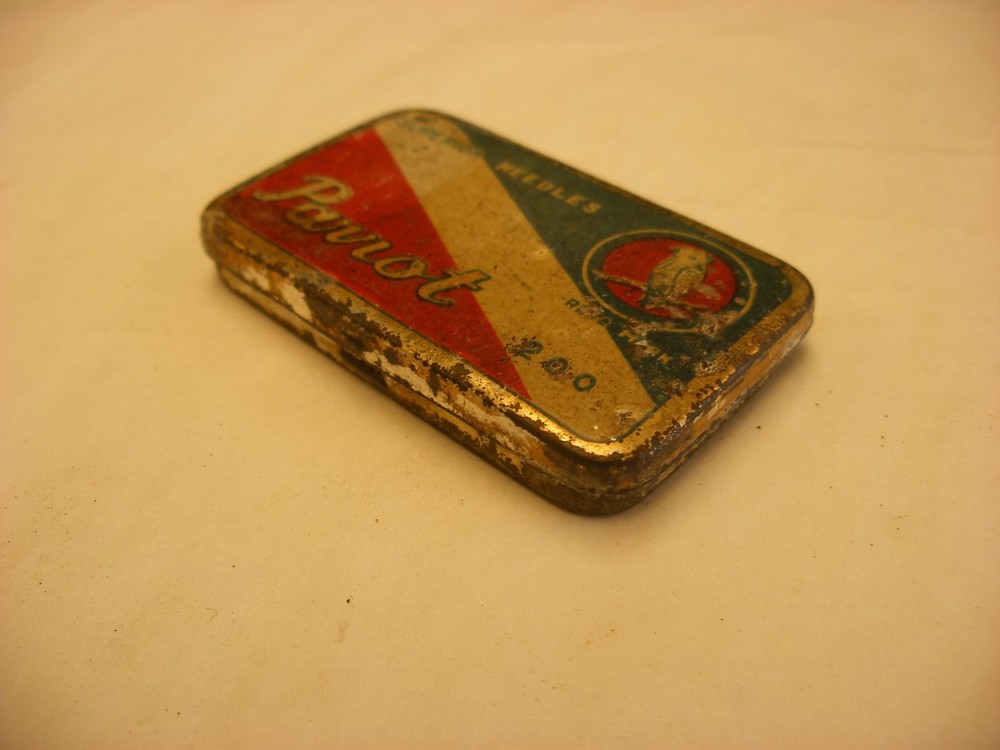 Phonograph Victrola Gramophone - Needle Tin - 200 Parrot - Empty